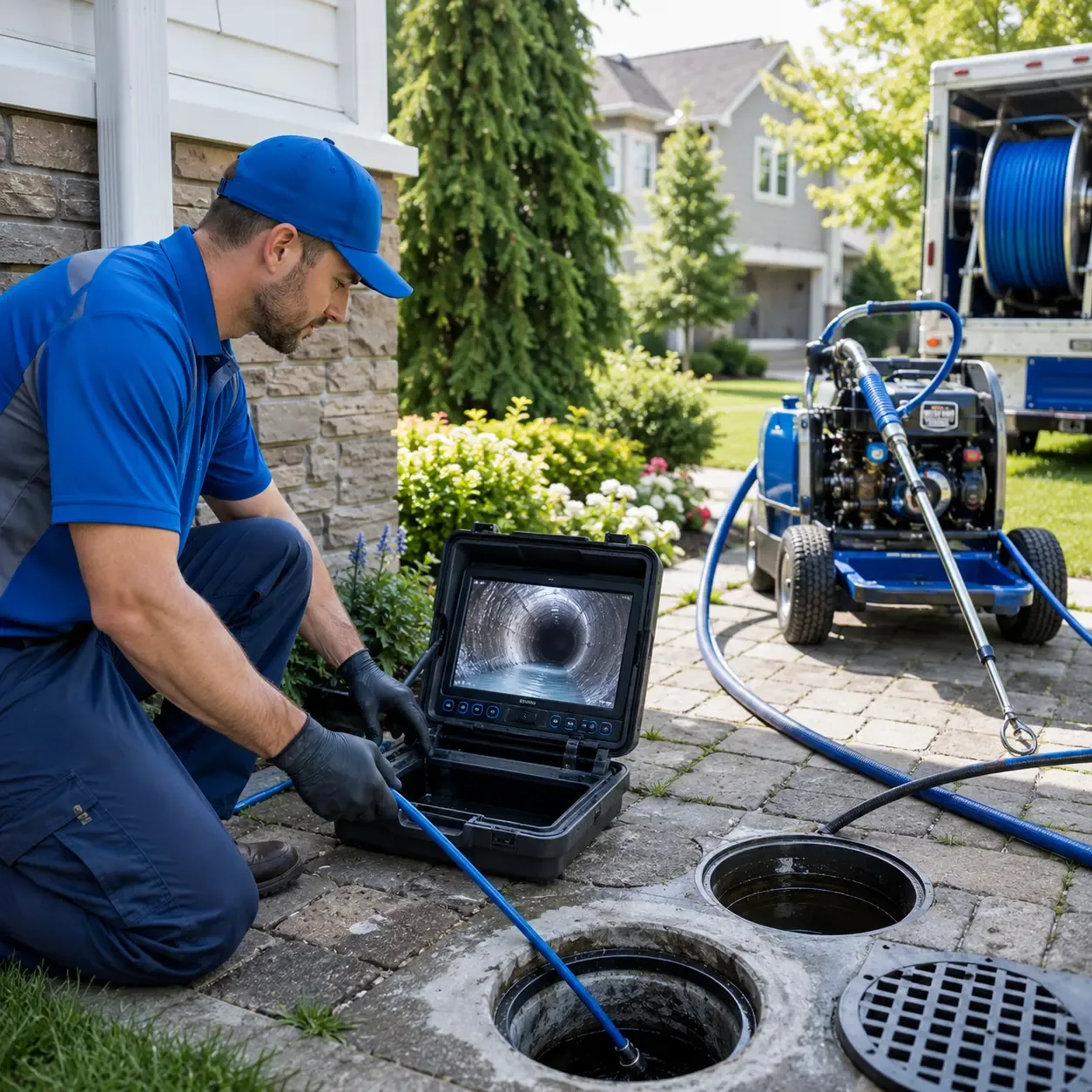Outdoor drain cleaning professionals serving Andrews, IN